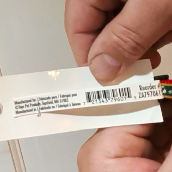 Casual Canine Christmas Candycane Dog Collar - Green and Red 6-16” Small - Picture 8 of 9